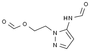 5-甲酰氨基-1-(2-甲酰氧乙基)吡唑