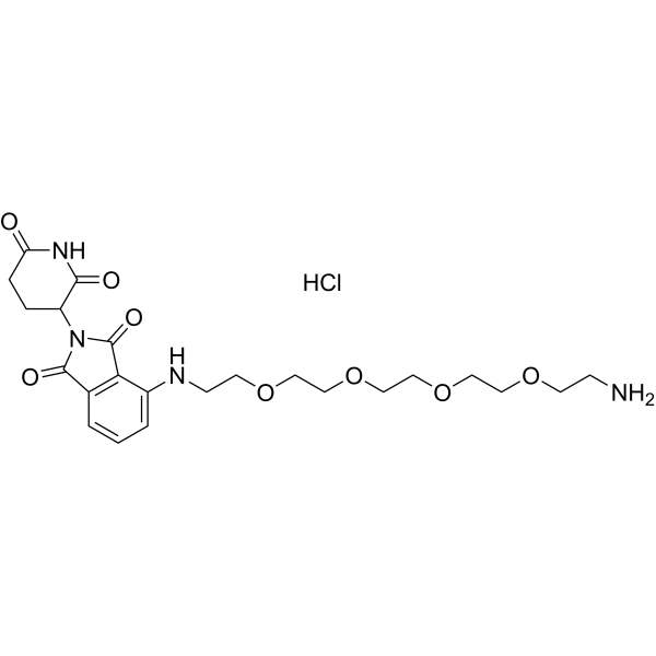 Pomalidomide-PEG4-C2-NH2 hydrochloride