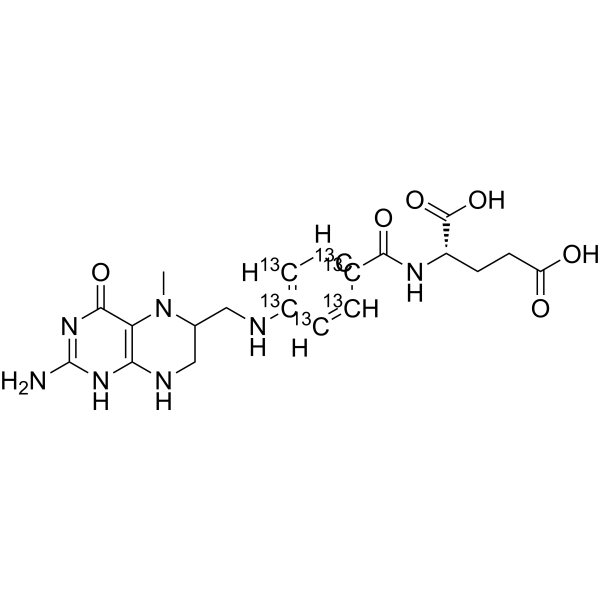 5-Methyltetrahydrofolic acid-13C6