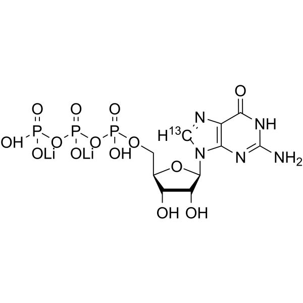 Guanosine triphosphate-<sup>13</sup>C dilithium