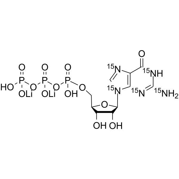 Guanosine triphosphate-15N5 dilithium