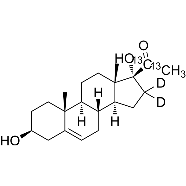 17α-Hydroxypregnenolone-13C2,d2