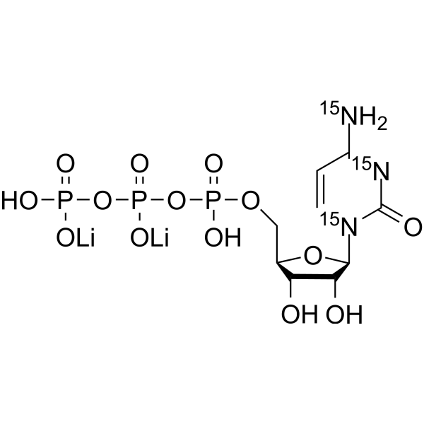 Cytidine-5'-triphosphate-15N3 dilithium