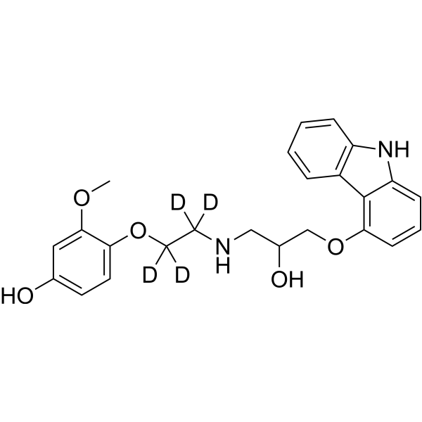 Carvedilol metabolite 4-Hydroxyphenyl Carvedilol-d4