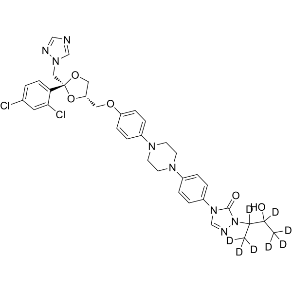 (2R,4S)-Hydroxy Itraconazole-d8