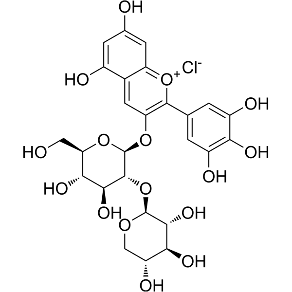 Delphinidin-3-sambubioside chloride (Standard)