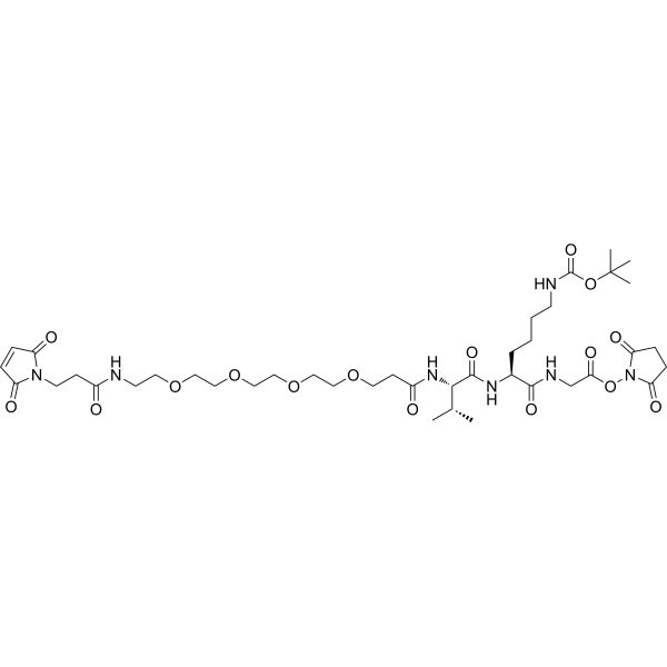 MP-PEG4-VK(Boc)G-OSu
