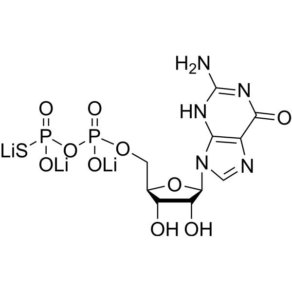 Guanosine 5'-O-2-thiodiphosphate (trilithium)