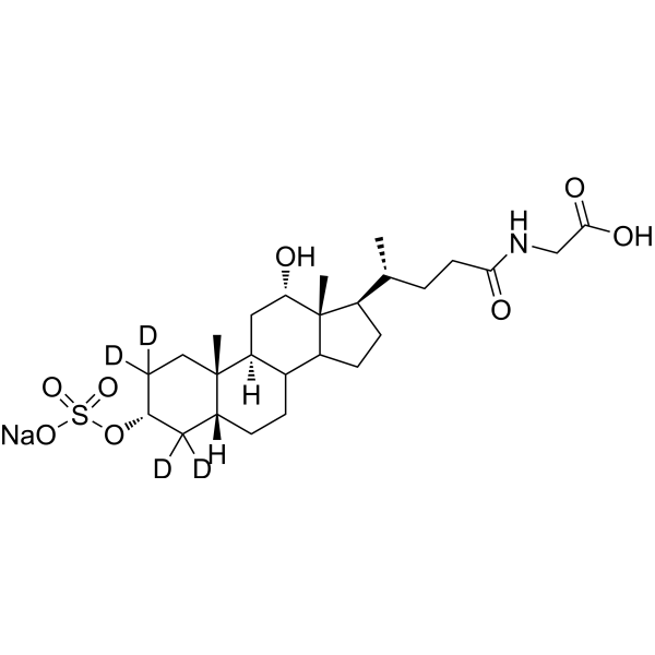3-Sulfo-glycodeoxycholic acid-d4 sodium