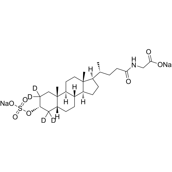 Glycolithocholic acid 3-sulfate-d4 disodium