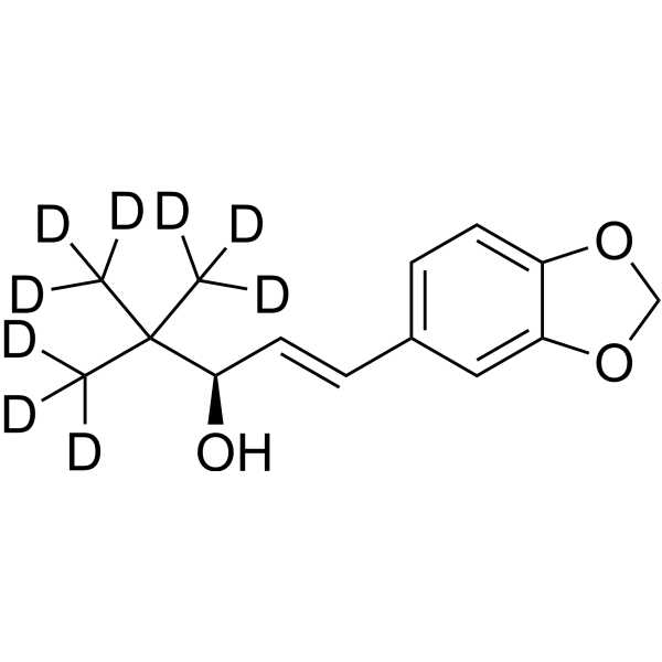 (R)-Stiripentol-d<sub>9</sub> Chemical Structure (R)-Stiripentol-d<sub>9</sub>