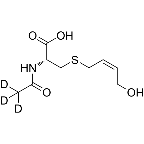 cis-N-Acetyl-S-(4-hydroxy-2-buten-1-yl)-L-cysteine-d3