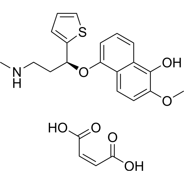 5-Hydroxy-6-methoxy (S)-duloxetine maleate