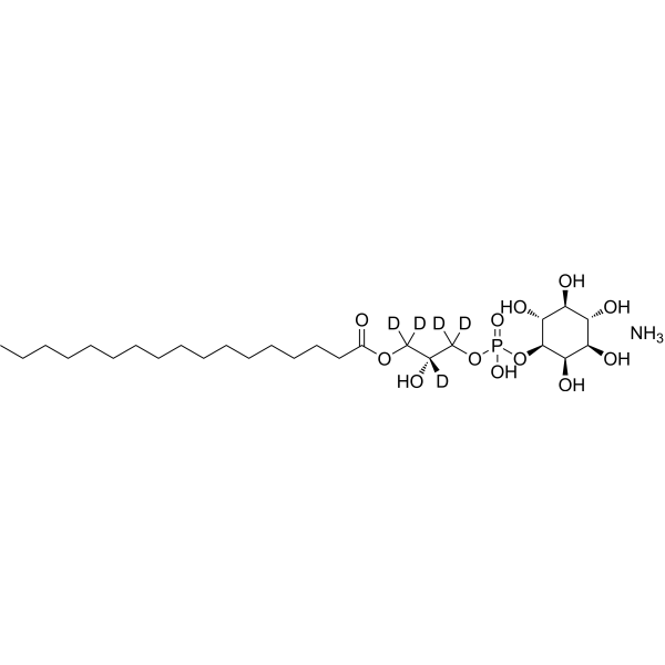 D-myo-Inositol, 1-[(2R)-2-hydroxy-3-[(1-oxoheptadecyl)oxy]propyl-1,1,2,3,3-d5 hydrogen phosphate], ammonium salt (1:1)