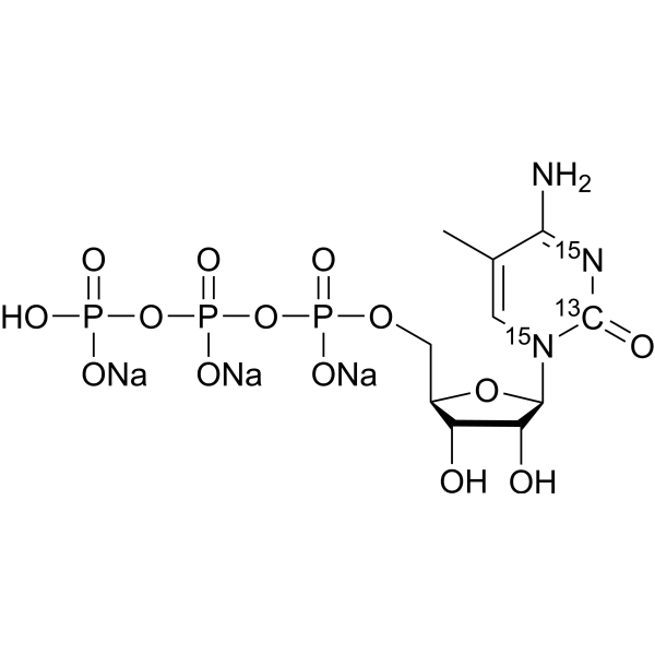 5-Methylcytidine 5′-triphosphate-15N2,13C trisodium