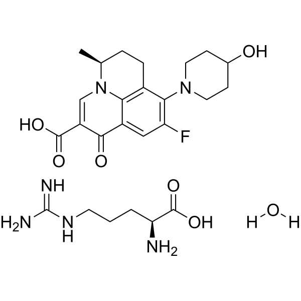 Levonadifloxacin arginine hydrate
