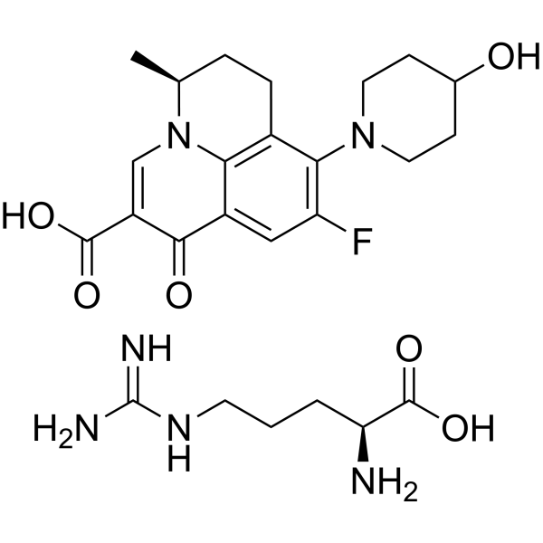 Levonadifloxacin arginine
