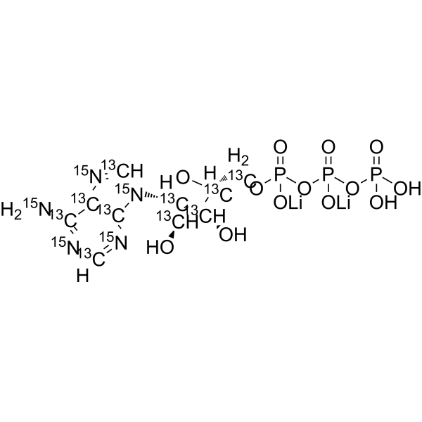 Adenosine 5'-triphosphate-13C10,15N5 dilithium