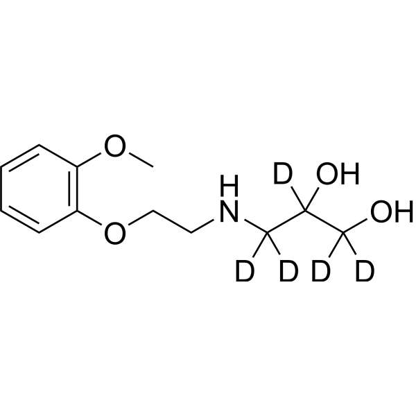M8 metabolite of Carvedilol-d<sub>5</sub> Chemical Structure M8 metabolite of Carvedilol-d<sub>5</sub>