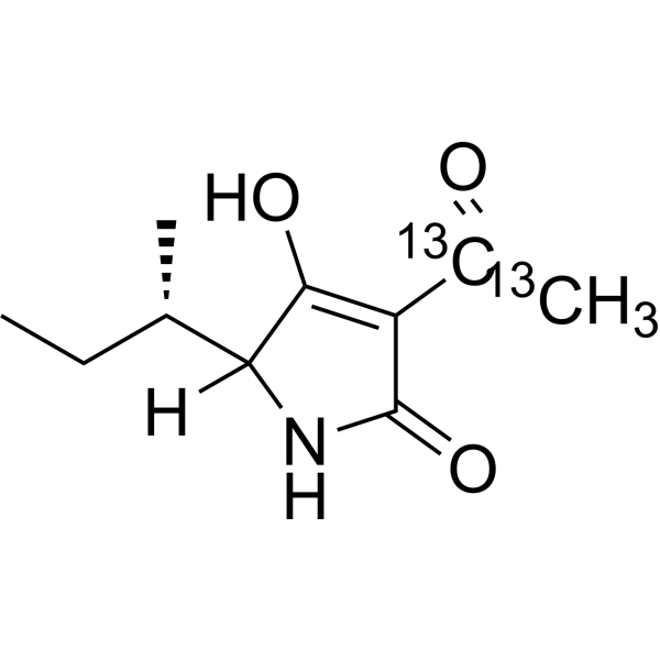 Tenuazonic acid-(acetyl-13C2) (mixture of diastereomers) in methanol