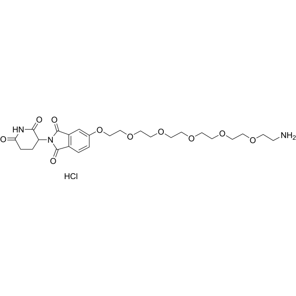 Thalidomide-5-PEG6-NH2 hydrochloride