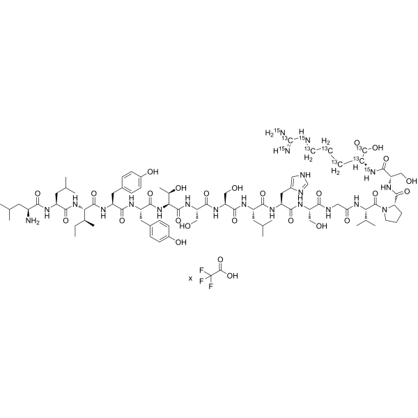 LLIYYTSSLHSGVPSR-(Arg-13C6,15N4) (TFA)