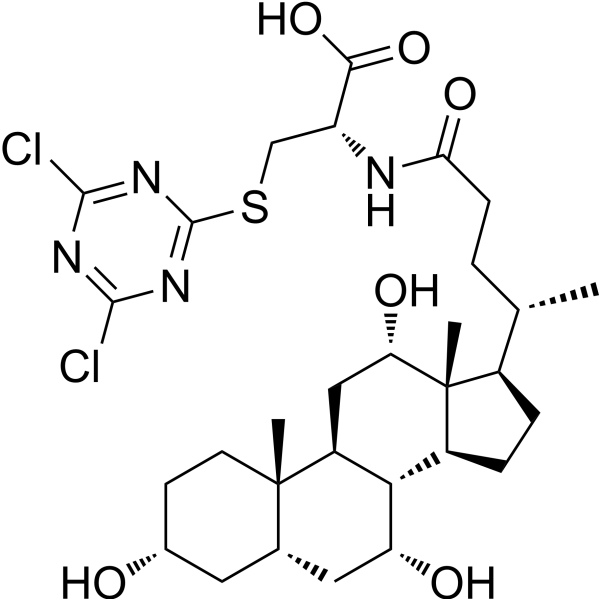Cholic acid-cysteine-cyanuric chloride complex