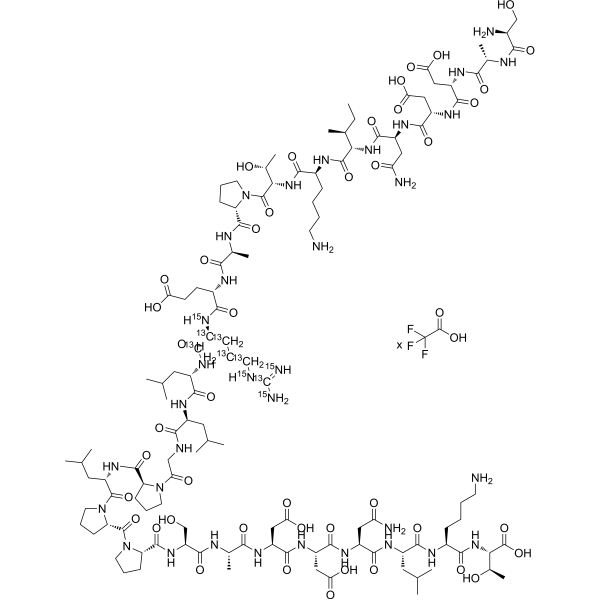 SADDNIKTPAE(Arg-13C6,15N4)LLGPLPPSADDNLKT TFA