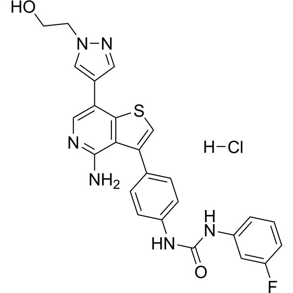 Ilorasertib hydrochloride