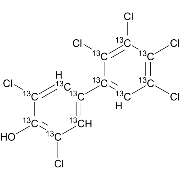 2′,3,3′,4′,5,5′-Hexachloro-4-biphenylol-13C12