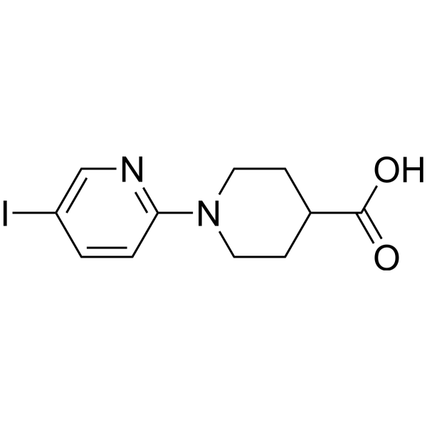 1-(5-Iodo-2-pyridinyl)-4-piperidinecarboxylic acid