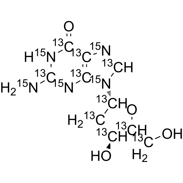 2'-Deoxyguanosine-13C10,15N5