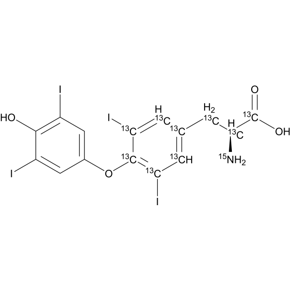 L-Thyroxine-<sup>13</sup>C<sub>6</sub>,<sup>15</sup>N