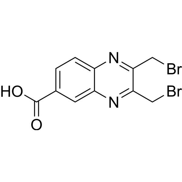 6-Quinoxalinecarboxylic acid, 2,3-bis(bromomethyl)-