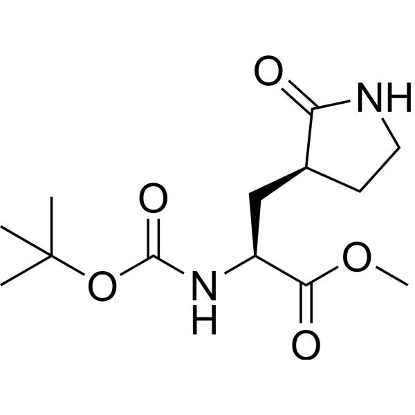 Methyl (S)-2-((tert-butoxycarbonyl)amino)-3-((S)-2-oxopyrrolidin-3-yl)propanoate (Standard)