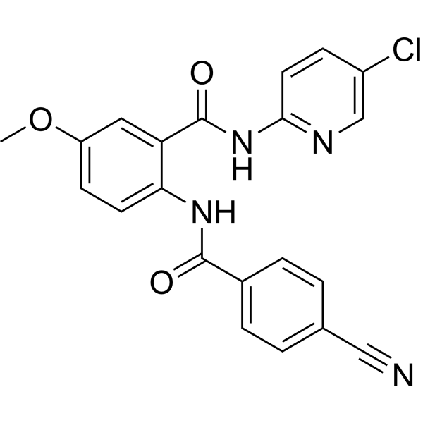 N-(5-Chloropyridin-2-yl)-2-(4-cyanobenzamido)-5-methoxybenzamide