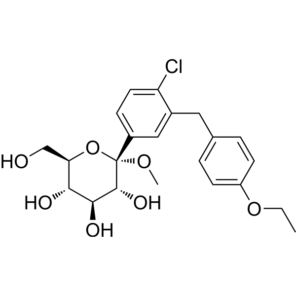 (2S,3R,4S,5S,6R)-2-(4-Chloro-3-(4-ethoxybenzyl)phenyl)-6-(hydroxymethyl)-2-methoxytetrahydro-2H-pyran-3,4,5-triol (Standard)