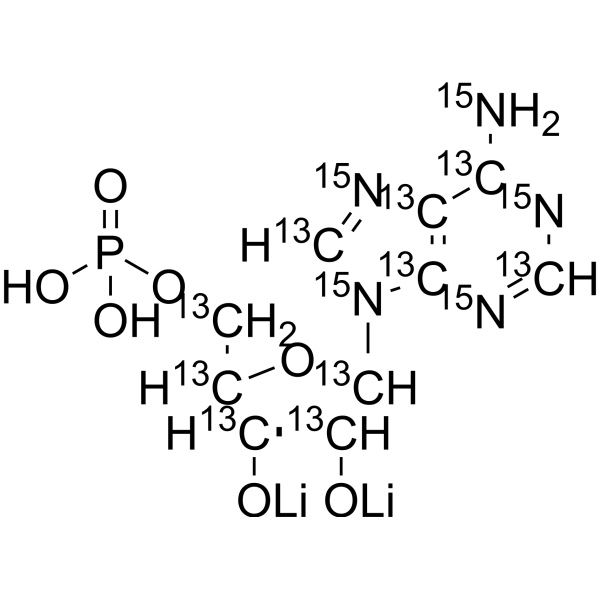 Adenosine monophosphate-13C10,15N5 dilithium