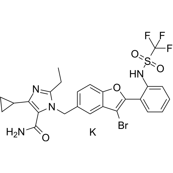 Saprisartan potassium