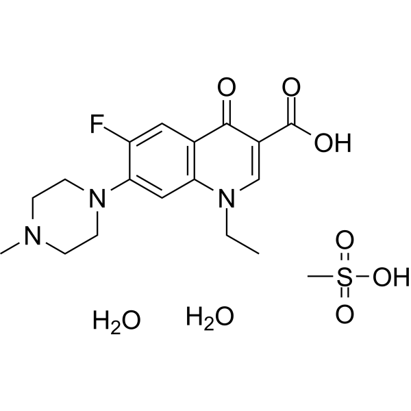 Pefloxacin mesylate dihydrate