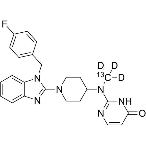 Mizolastine-<sup>13</sup>C,d<sub>3</sub>