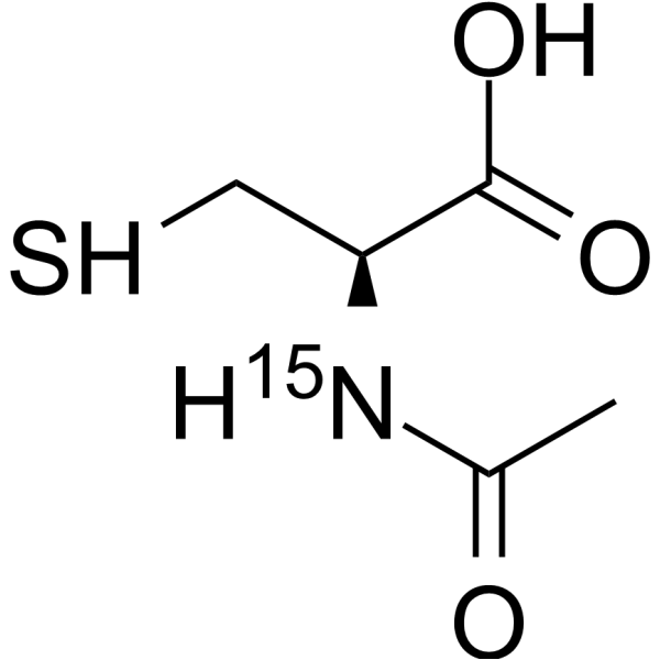 Acetylcysteine-<sup>15</sup>N