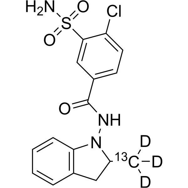Indapamide-<sup>13</sup>C,d<sub>3</sub>
