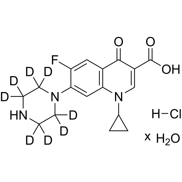 Ciprofloxacin-d<sub>8</sub> hydrochloride hydrate