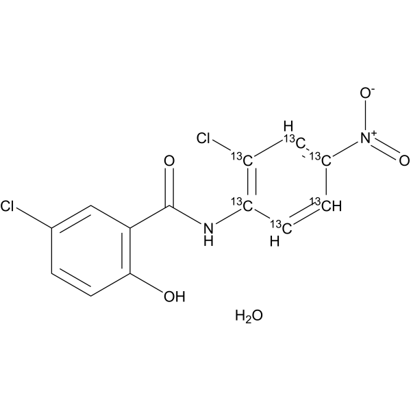 Niclosamide-13C6 monohydrate