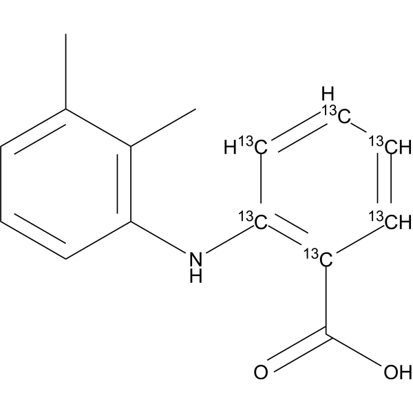 Mefenamic acid-<sup>13</sup>C<sub>6</sub> Chemical Structure Mefenamic acid-<sup>13</sup>C<sub>6</sub>