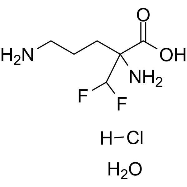 Eflornithine hydrochloride hydrate