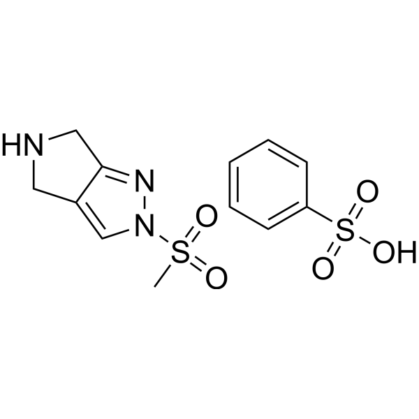2-(Methylsulfonyl)-2,4,5,6-tetrahydropyrrolo[3,4-c]pyrazole benzenesulfonate