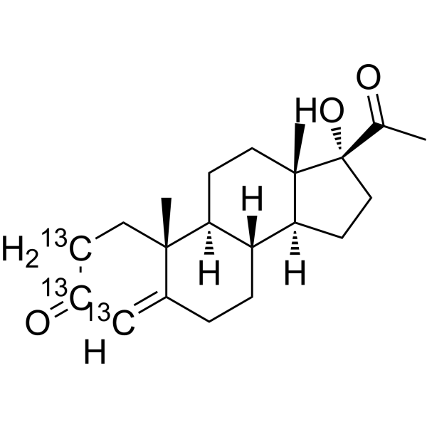 17α-Hydroxyprogesterone-13C3