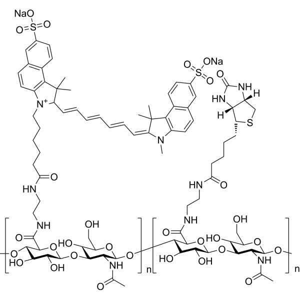 Cy7.5 HA biotin (MW 10000)